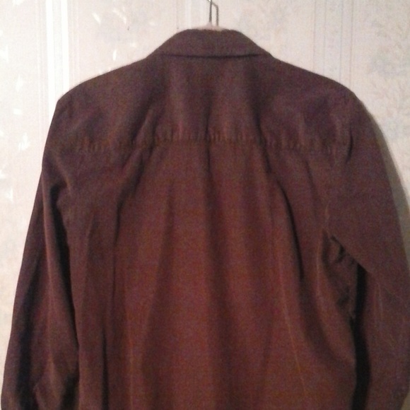 *BAXTER & WELLS WOMEN'S BURGUNDY SOFT CORDUROY TOP - Picture 5 of 6